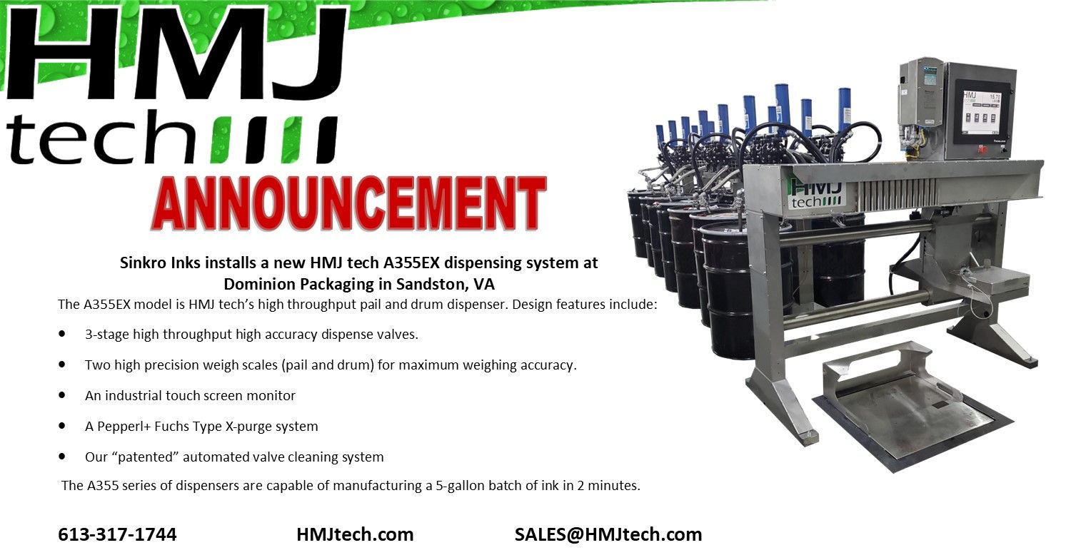 The A355EX Model is HMJ Tech's high throughput pull and drum dispenser.
