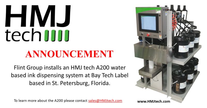 Flint Group continues to work with major clients like Bay Tech Label to utilize computer automated dispensing equipment to optimize ink room efficiency.