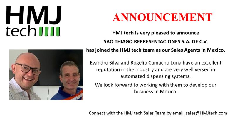 HMJ tech is very pleased to announce SAO THIAGO REPRESENTACIONES S.A. DE C.V. has joined the HMJ tech team as our Sales Agents in Mexico. 