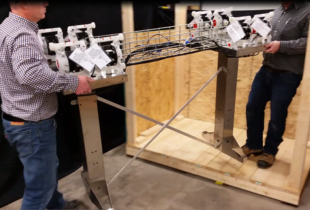Adjusting HMJ tech modular pump stand system